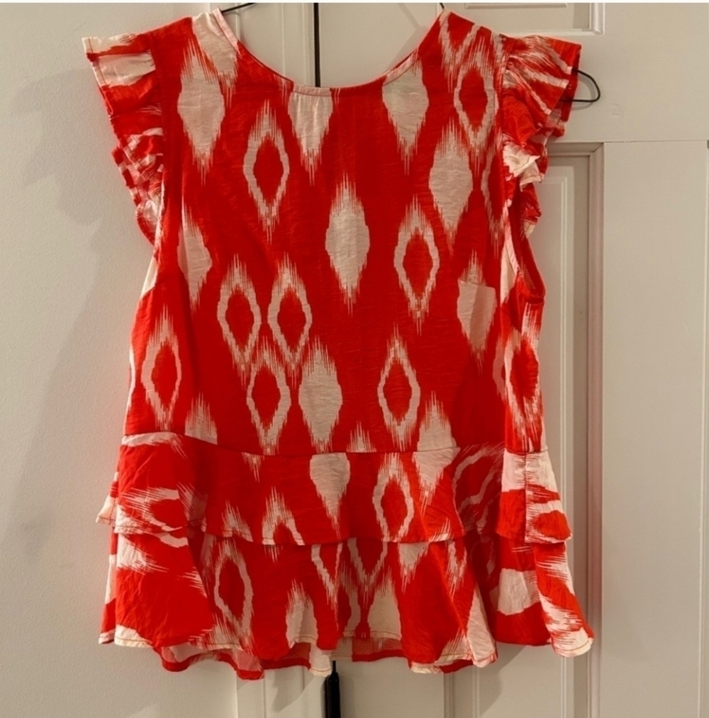 THML Paige Ruffle PrintedTop XSmall - Picture 4 of 10